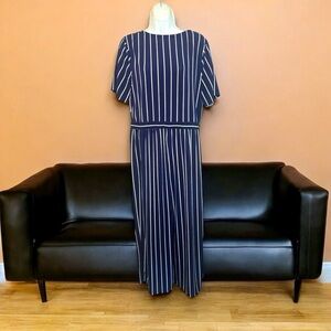Pinstripe Fashion Jumpsuit